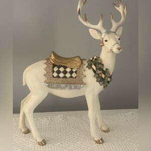Mackenzie Childs Winter White Stag